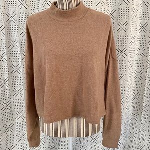 Pink Mock Neck Sweater